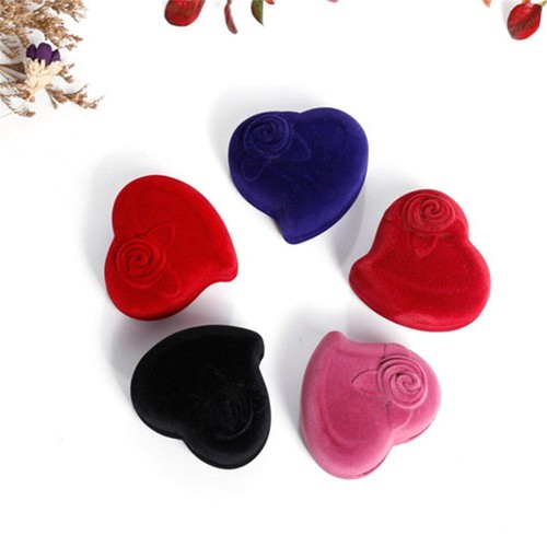 Scatola Portagioie Organizer Cuore Plastica Collana Impilabile Piccola Multicolore Regalo - Foto 8 di 33
