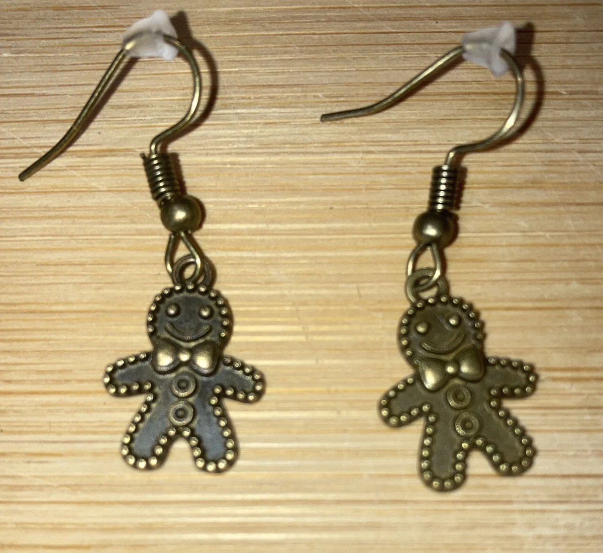 Men's fish shop hook earrings