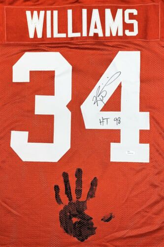 Ricky Williams Handprint Signed Autographed Orange Jersey JSA Authen WPP060334 - Picture 2 of 6