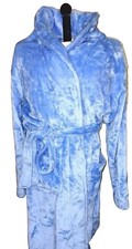 Bathrobe Extra Soft Belted Blue Crushed Rongtai Sz Small NWOT. Ladies