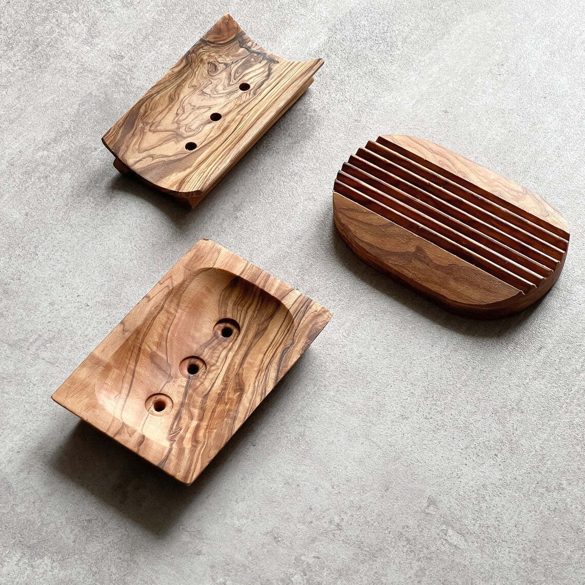 Natural Olive Wood Soap Dish eBay