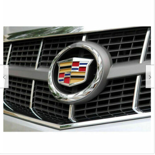 Cadillac Front Grille 6" Emblem Hood Badge Logo Chrome Color Symbol New Ornament - Picture 3 of 4
