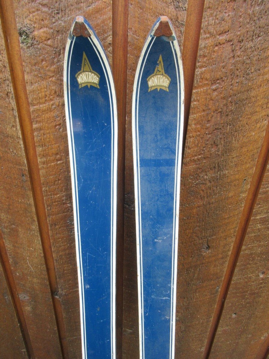 VINTAGE OLD Wooden Snow Skis 46