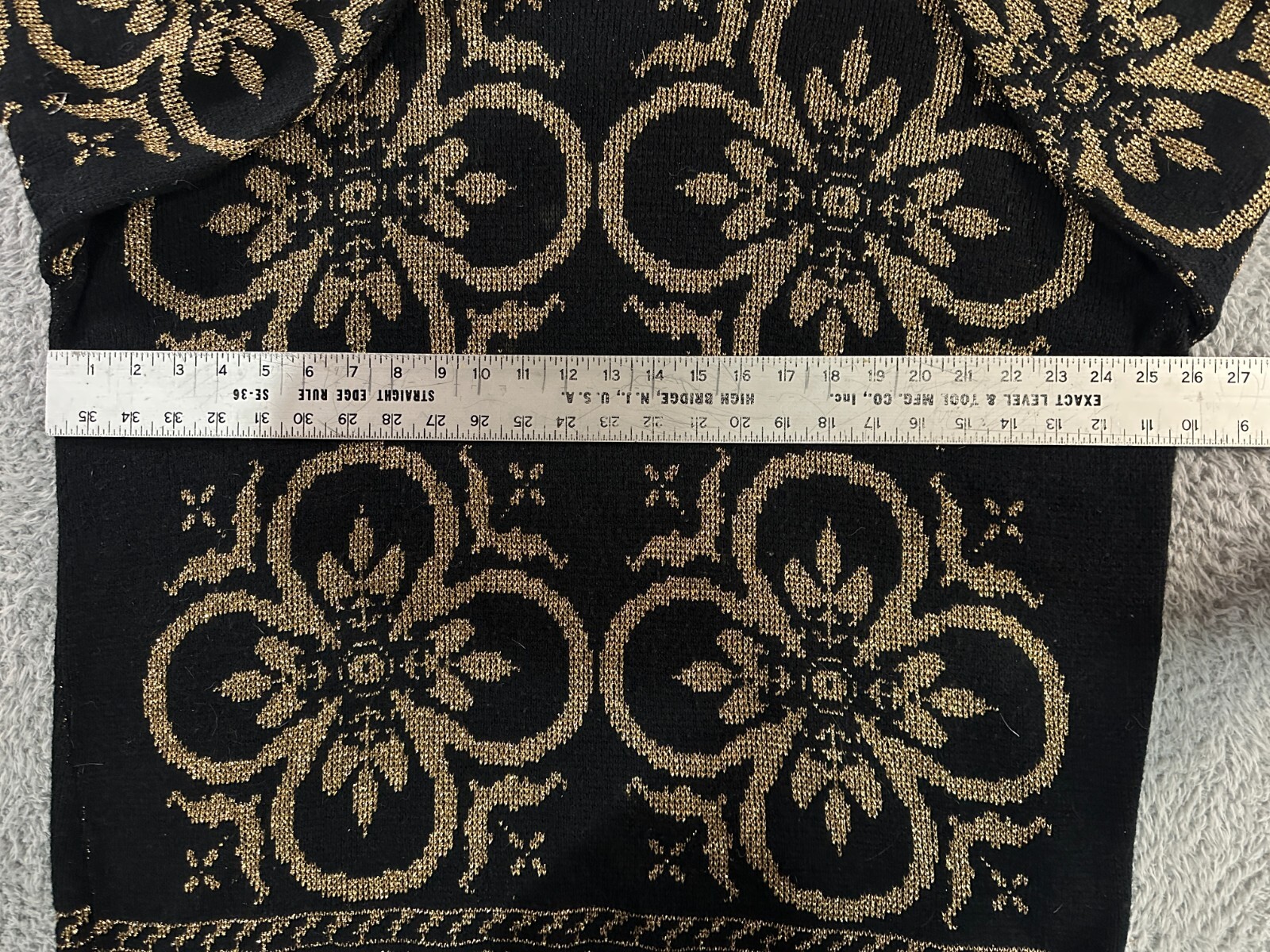 Vintage Distinctly Different Pullover Metallic Go… - image 6