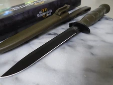 Bundeswehr German Military Combat Knife Fixed Blade Locking Sheath OD Green 320
