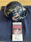 Dan Hampton 99/HOF 2002 Autographed Authentic Bears Mini Helmet JSA COA & Case — photo 1