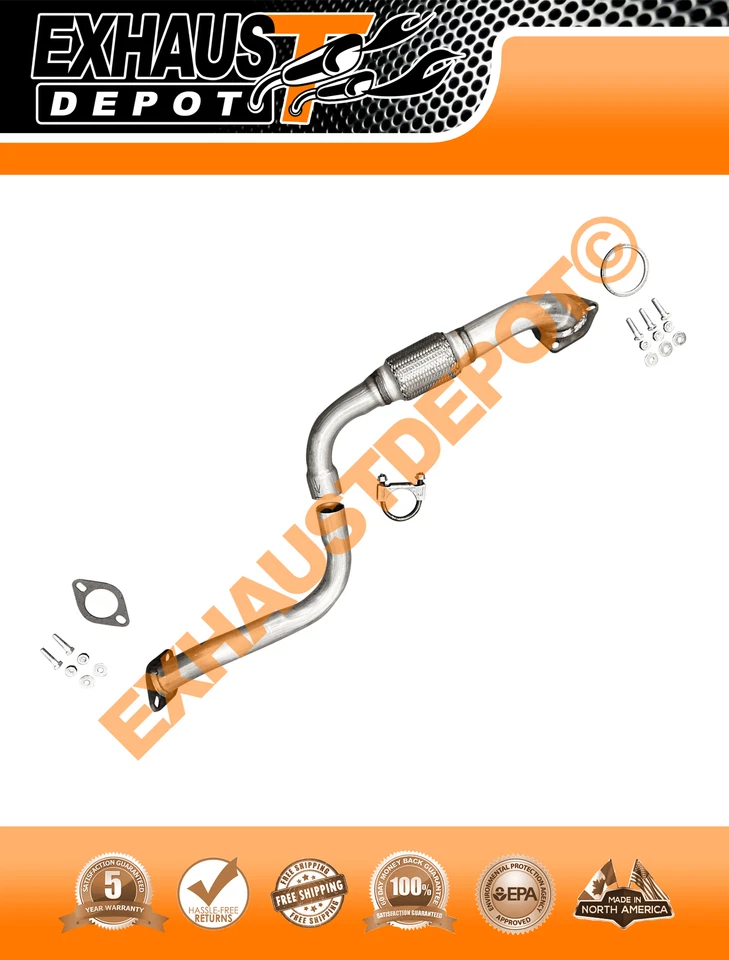 2004 2005 2006 2007 2008 PONTIAC WAVE 1.6L DIRECT-FIT FRONT FLEX PIPE - Image 4 of 4