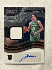 2020-21 Select Josh Green Rookie Jersey Auto 96/199 Dallas Mavericks #RJA-GRE