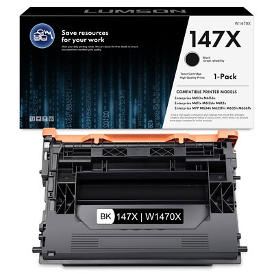 W1470X 147X Black High Yield Toner Cartridge Compatible for HP M611x Printer