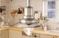 Lámpara Colgante Luz Ikea Ottava Moderna Plata Aluminio 701.485.31 Nueva Caja Abierta