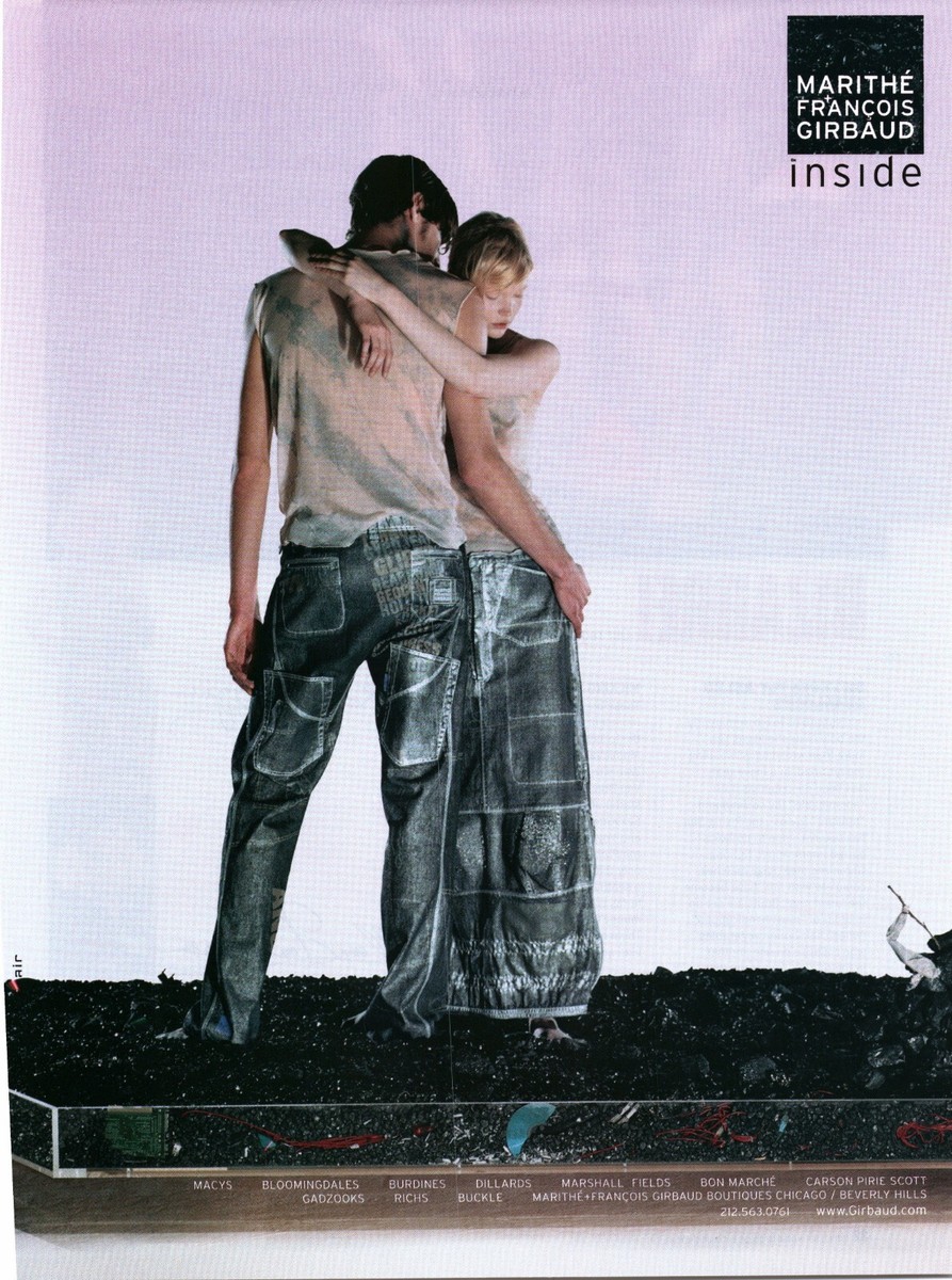 Marithe Francois Girbaud Inside 2001 Jeans Fashion Vintage Print