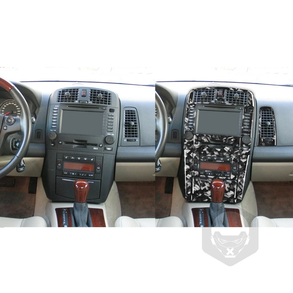 Kits de fibra de carbono forjada de 38 piezas cubierta interior completa para Cadillac CTS 2003-07 Foto 3 de 4