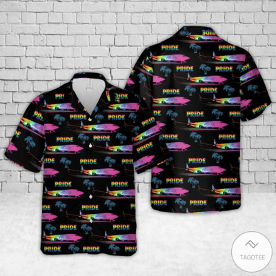 Alaska Fly With Lgbt Pride Hawaiian Shirt_2343