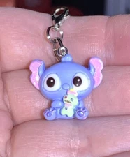 Silver Stitch & Scrump Charm Zipper Pull & Keychain Add On Clip!!
