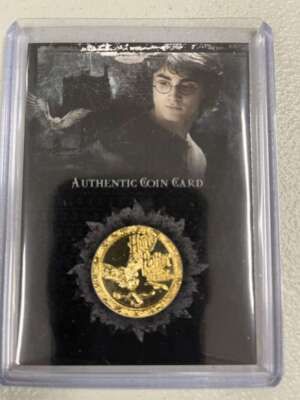 Harry Potter Goblet of Fire Coin Card Embedded Standard Coin