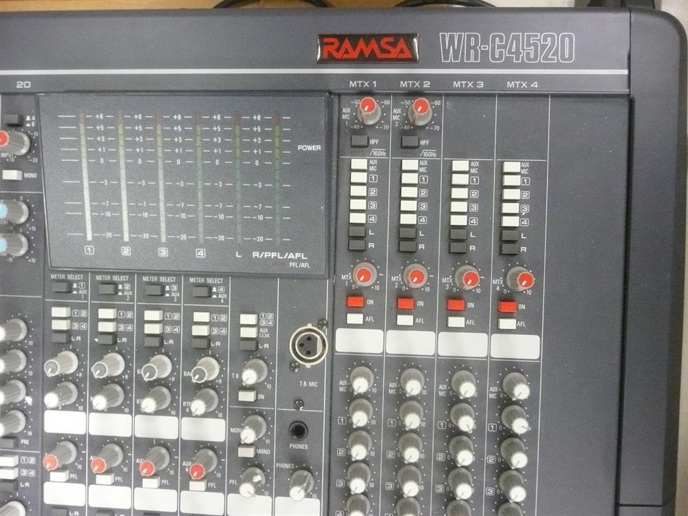 Panasonic WR-C4520 RAMSA 20 Channel Audio Mixing Board Console