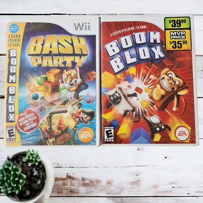 Nintendo Wii Games Boom Blox : Bash Party + Boom Blox  (Nintendo Wii) Lot of 2