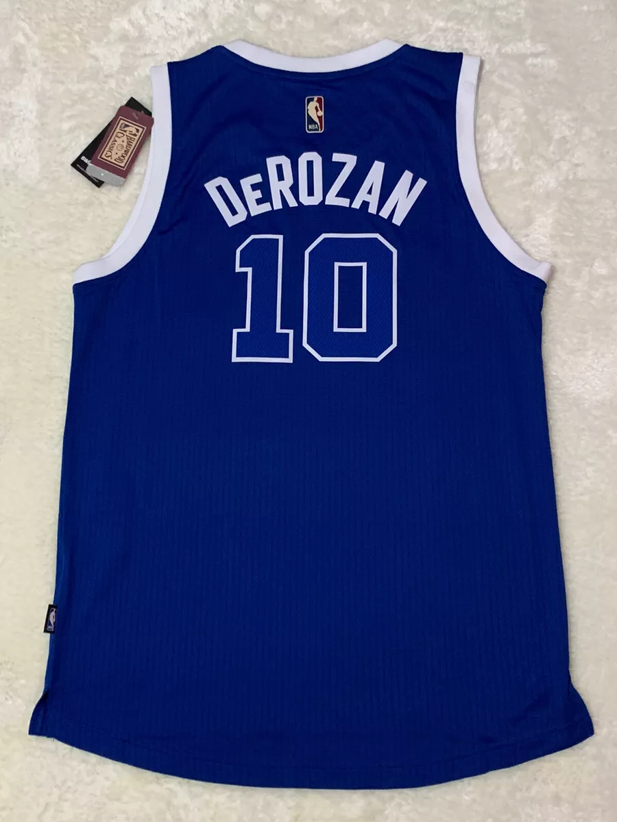 NBA TORONTO RAPTORS BASKETBALL SHIRT JERSEY #10 DEROZAN ADIDAS SIZE L