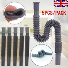 5 Pack Collapsible Flexible Caravan Motorhome Drainage Waste Pipes UK SELLER