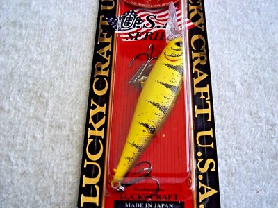 LOT OF-2-Lucky Craft Pointer 78DD SP Jerkbaits Bass Fishing Lure IN TIGER PERCH