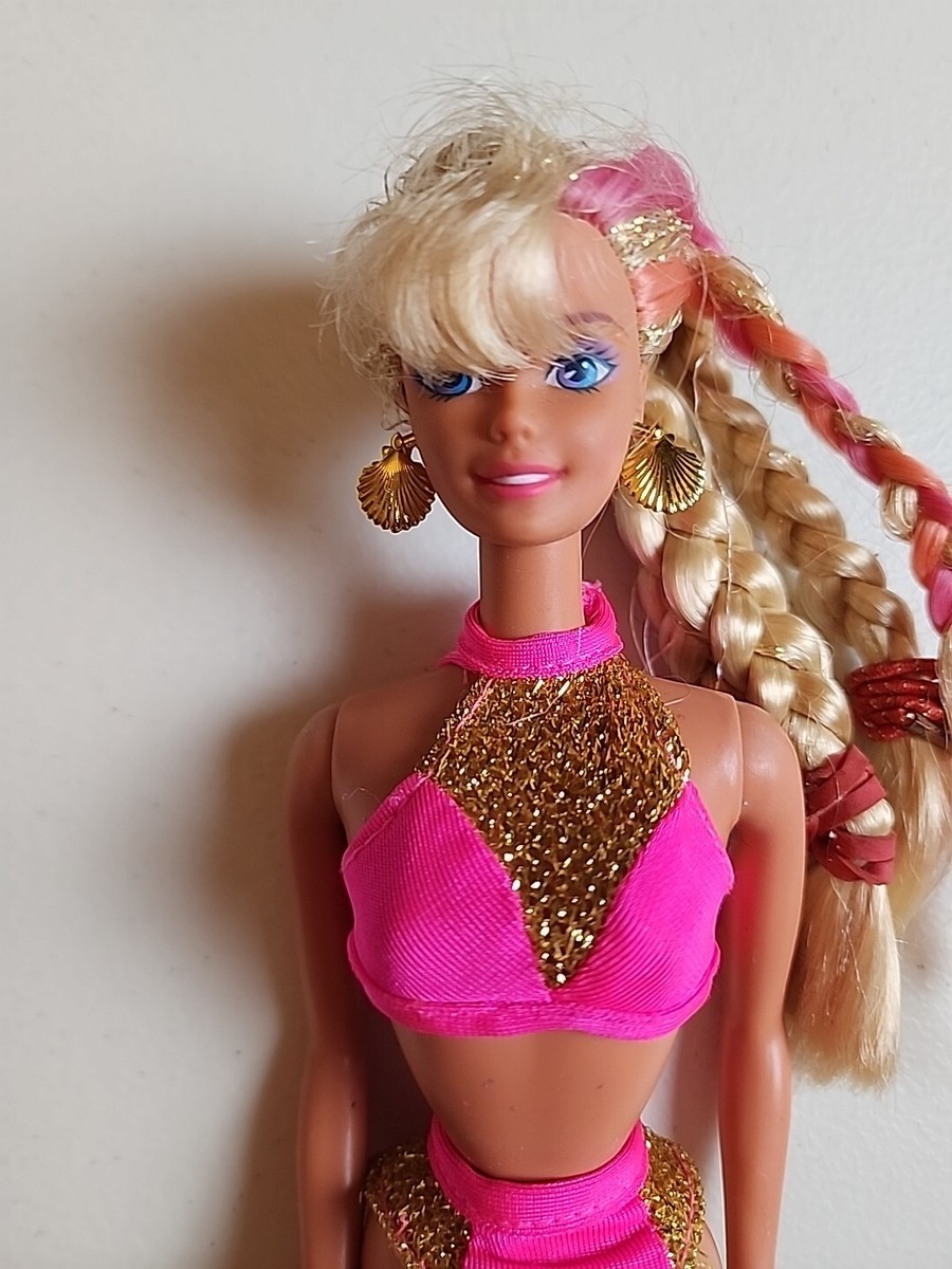 Barbie - 1996年バービーBarbieヴィンテージ  タオルセット Vintage Splash N Color Barbie Doll #16169 With Bikini By