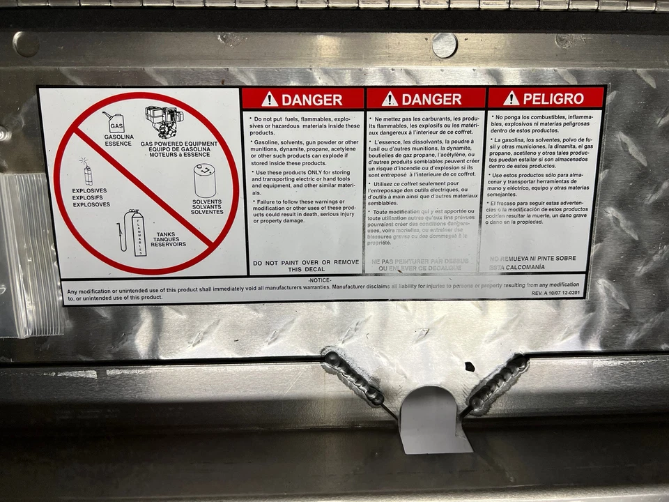 Weather Diamond Plate Aluminum Guard Truck Underbody Door Only 30”x14" - Image 3 of 4