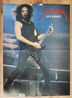 SELTEN! KIRK HAMMET (Metallica) - Poster, A2 Format (40 x 55 cm) - BRANDNEU!