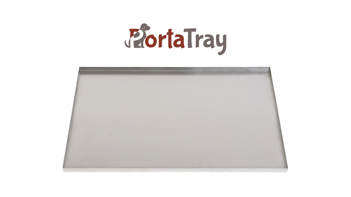 PortaTray Dog Crate Tray Pet Crate Pan Galvanized Dog Crate Pan-47