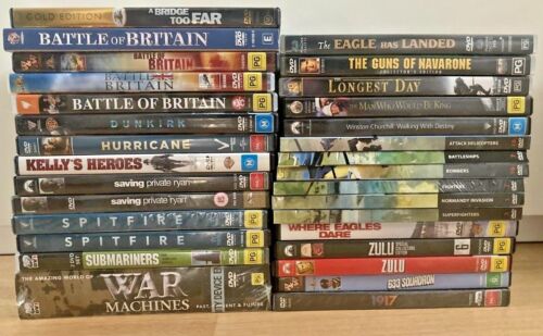 DVDs-Military/War BRAND NEW & AS NEW Movies,TV,Box Sets,Doco-Select from list - Picture 1 of 61