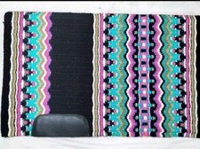 Western Show Horse Riding Handmade Base Saddle Pad Wool in 34 42