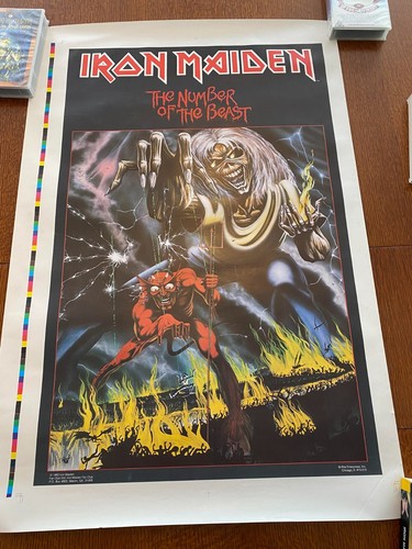 Iron Maiden Rare 1982 Number of the Beast Derek Riggs USA FC Promo ...