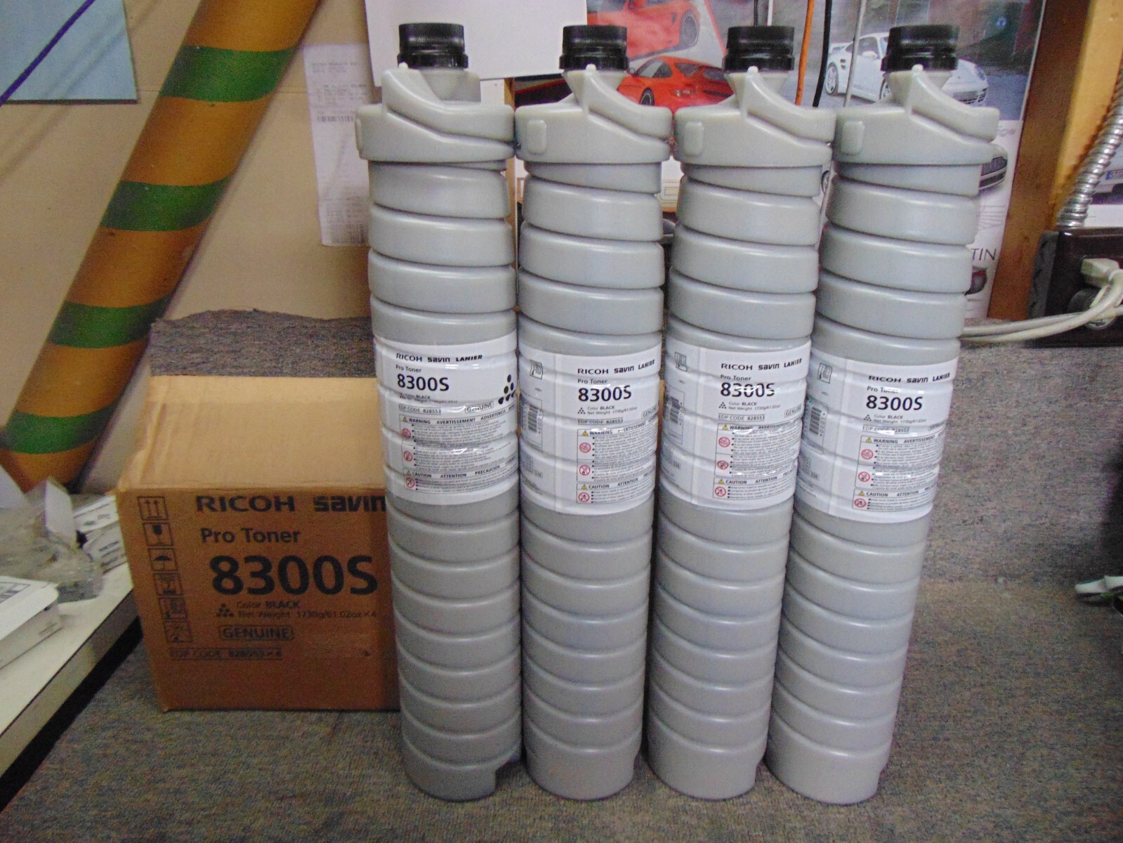 828553 New Genuine Ricoh Savin Lanier 4pk Black Toners for the 8300S | eBay