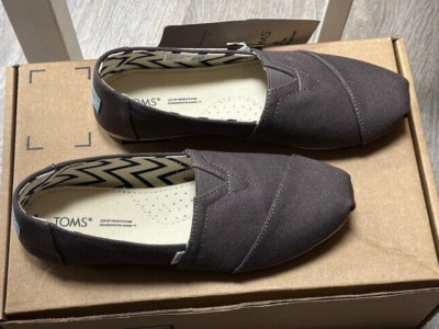 TOMS Women's, Alpargata Slip-On Ash, 19917749 - Size 7.5 M