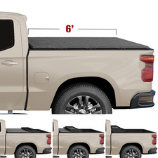 Tonneau Cover 6FT 4-FOLD Truck Bed For 2015-2026 Canyon/Colorado Soft Quad-Fold