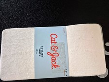 Cat  Jack Girls 12-14 WHITE Footed Sweater Tights  /