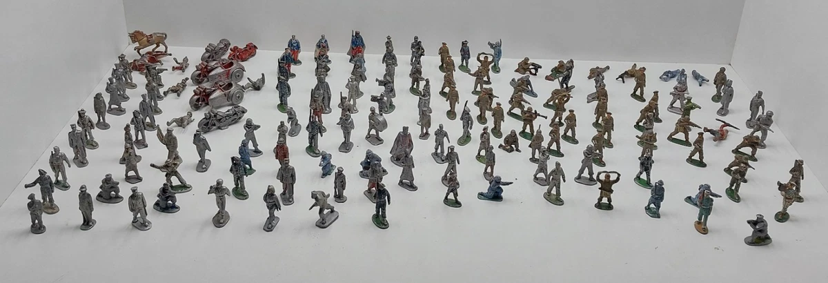 Lot De 11 Soldats Du Désert Quiralu - Figurines Vintage