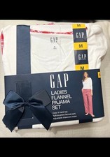 GAP Ladies Flannel Pajama Set Size Med