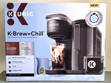 Keurig K-Brew Chill Coffee Maker New Edition Glossy Black NEW FREE SHIP‼️🔥✅