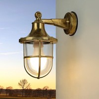 Messing AußEnwandleuchte IP64 Maritim Hof Wetterfest Santorin Aussen Lampe Haus