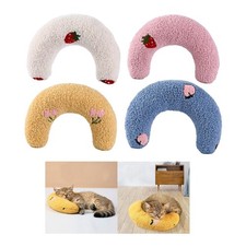 Pet Neck Pillow Interactive Toys Comfy Plush Cuddle Chew Toy Training Stuffed