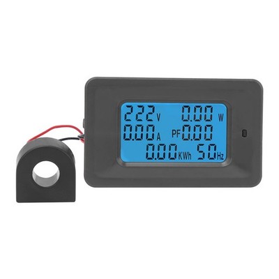 6 In 1 Digital LCD Meter Voltage 110-250V Current 100A Power Monitor Panel W SET