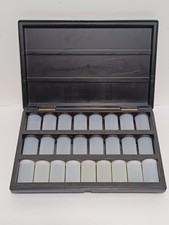 Vtg Airequipt Slide File Storage Case 2" x 2" 35mm Slides w/30 Kodak Canisters