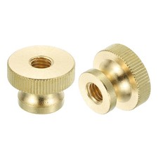 Knurled Thumb Nuts, 8pcs M8 x D23mm x H16mm Brass High Head Adjusting Nuts