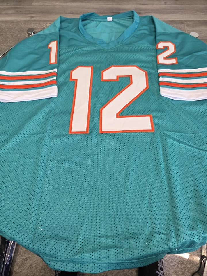 Bob Griese Autographed/Signed Jersey JSA Sticker Green Custom Jersey - Image 4 of 4