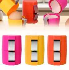 3-pc Hard Boiled Egg Peeler, Egg Opener Tool, Egg Shell Cutter, Anti-Slip - New