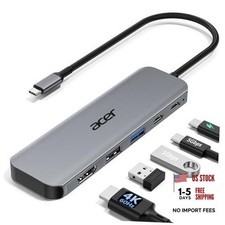 Acer USB C Hub, 5-in-1 USBC to HDMI Adapter with 4K 60Hz for Laptop/Mac