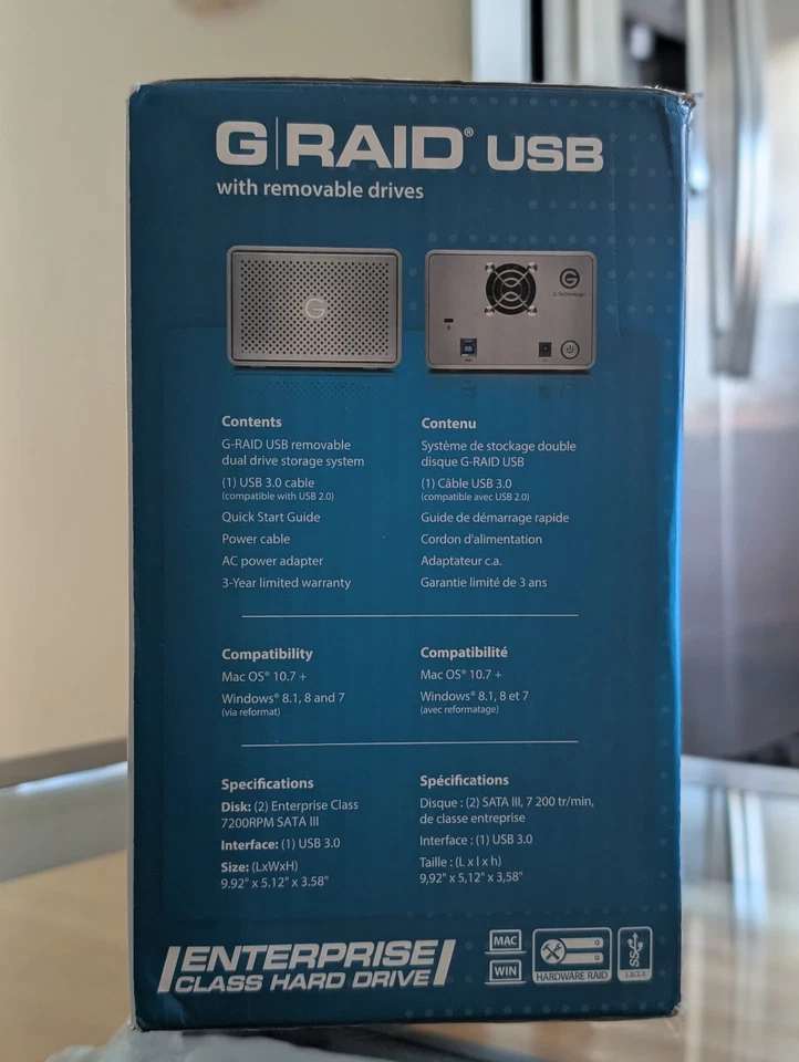 NEW! G-Technology 12 TB (2x6TB) G-Raid USB Dual-Drive Storage System - 0G04077 - Image 4 of 4
