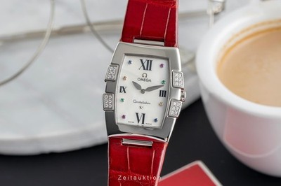 Omega Constellation Stahl MOP Diamonds Quarz Damenuhr Ref. 1886.79.40 