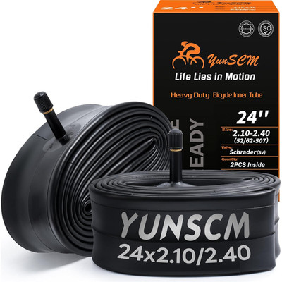 Fahrradschlauch 24 Zoll Verdickung AV32mm Schrader Valve 24x2.10-2.40 E-Bike