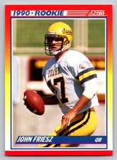 1990 Score #309 John Friesz Rookie Card Idaho Vandals. rookie card picture